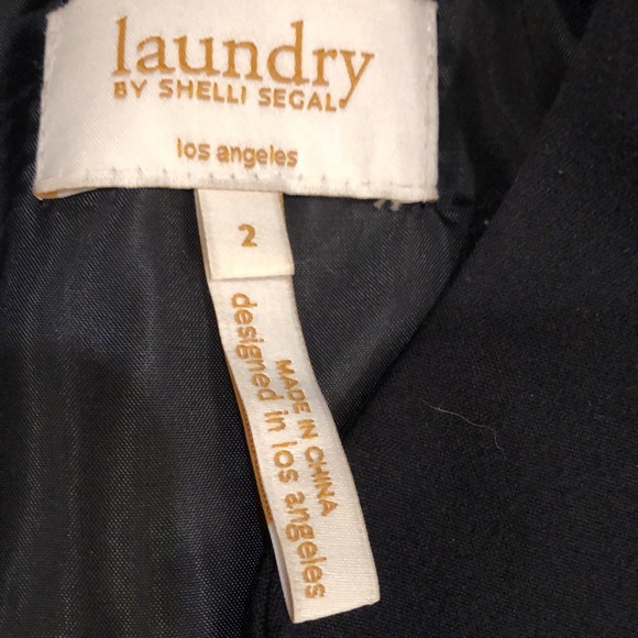 Laundry by Shelli Segal black waterfall cropped jacket - Picture 2 of 8